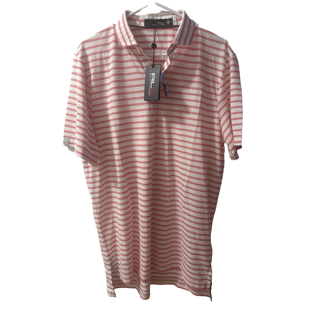 Ralph Lauren RLX Men's Polo Performance Golf Striped Polo Shirt Wicking NWT